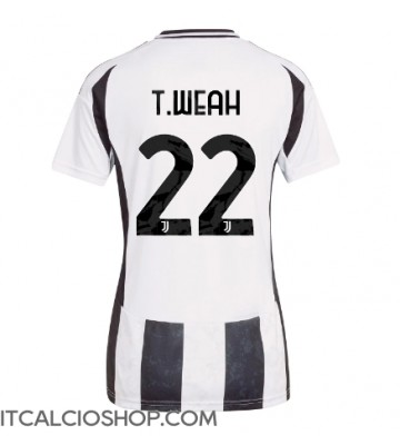 Juventus Timothy Weah #22 Prima Maglia Femmina 2024-25 Manica Corta